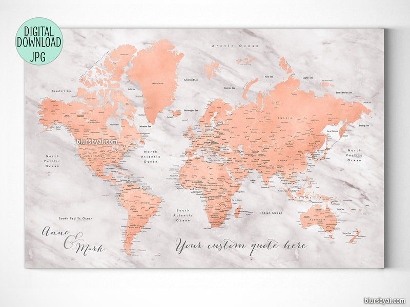 Printable World Map With Countries