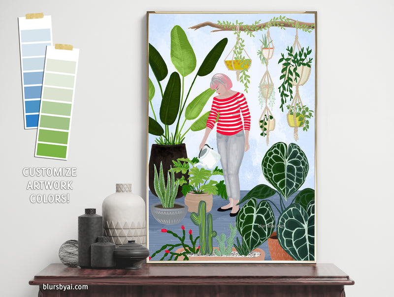 Custom art print - "My home jungle"
