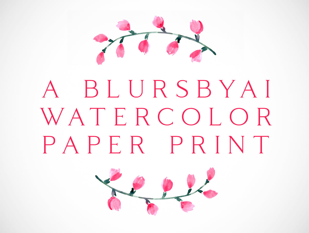 Customized print on WATERCOLOR paper, according to our messages - SHIPS IN 7 BUSINESS DAYS OR SOONER