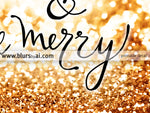 Eat drink & be merry, printable Christmas decor in black modern calligraphy and gold glitter