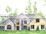 Printable house portrait