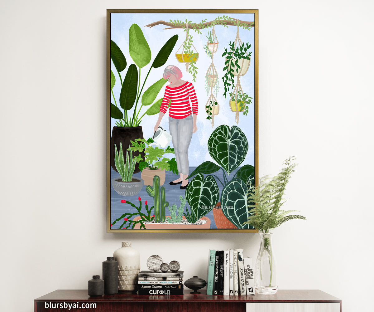 Custom canvas print - "My home jungle"