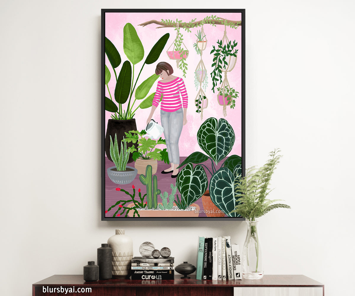 Custom canvas print - "My home jungle"