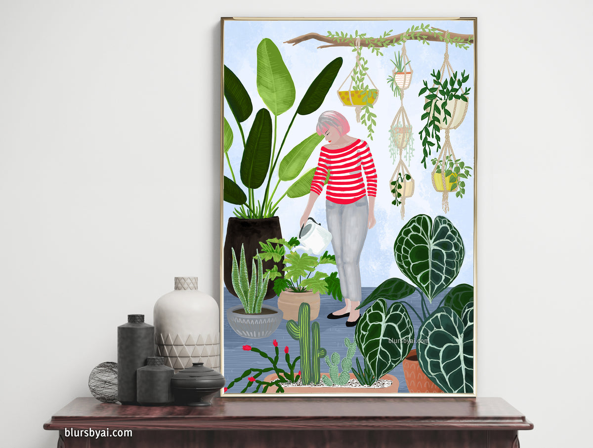 Custom art print - "My home jungle"