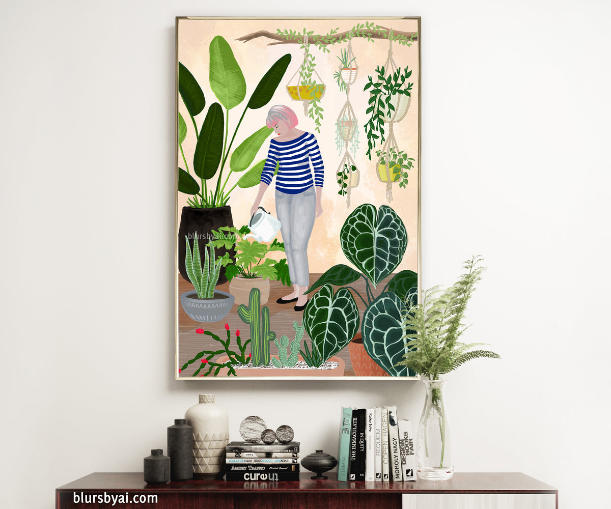 Custom art print - "My home jungle"