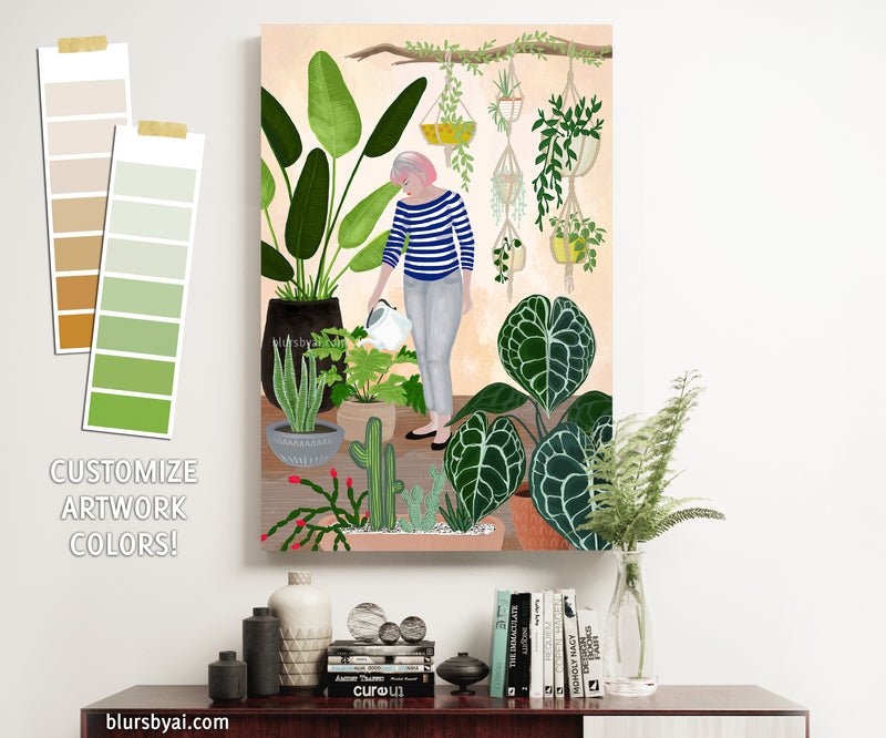 Custom canvas print - "My home jungle"