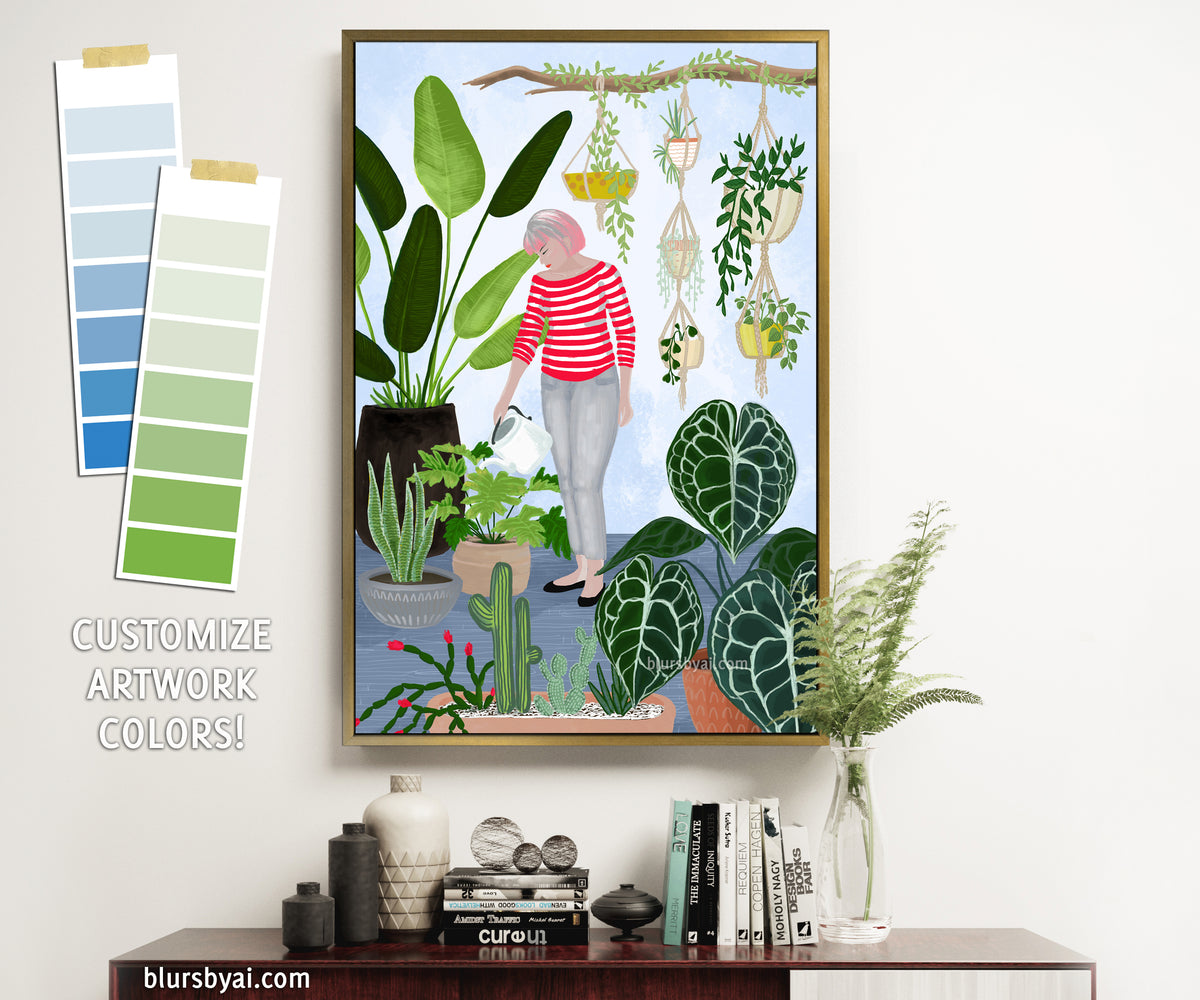 Custom canvas print - "My home jungle"