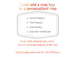 Custom quote - pink watercolor printable world map with cities, capitals, countries, US States... labeled. "Peony"