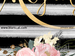 Custom name art in whimsical gold calligraphy