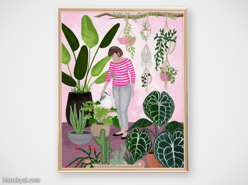 Printable illustration: "My home jungle" - Personal use