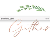Printable Thanksgiving decoration, Gather and Thankful for, set of two - Personal use